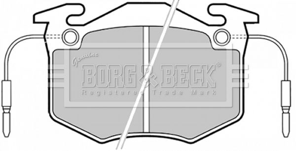BORG & BECK Комплект тормозных колодок, дисковый тормоз BBP1370